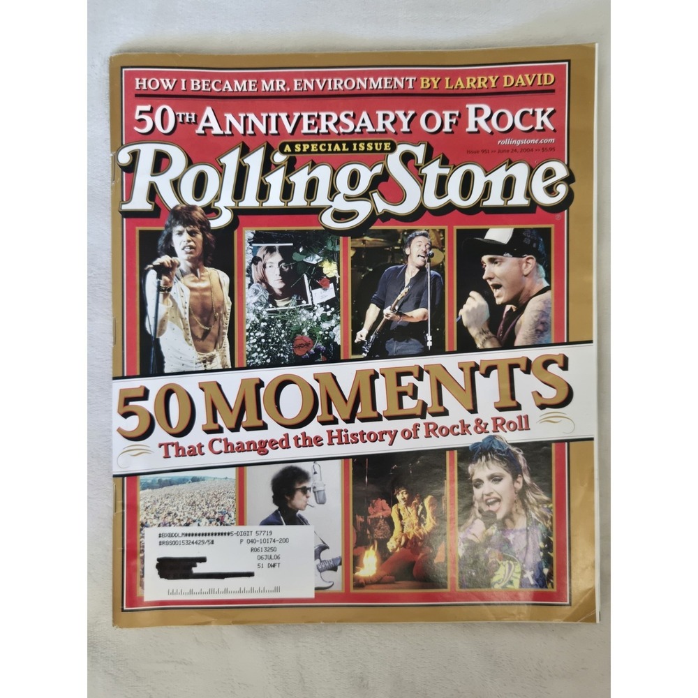 Rolling Stone Magazine June 2004 50 Moments History of Rock and Roll Issue 951